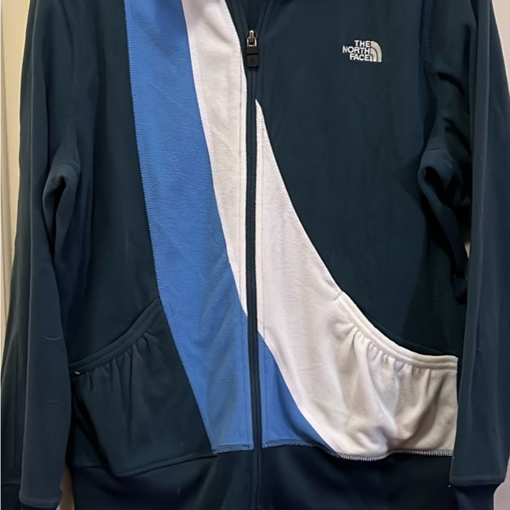 North Face fleece track jacket